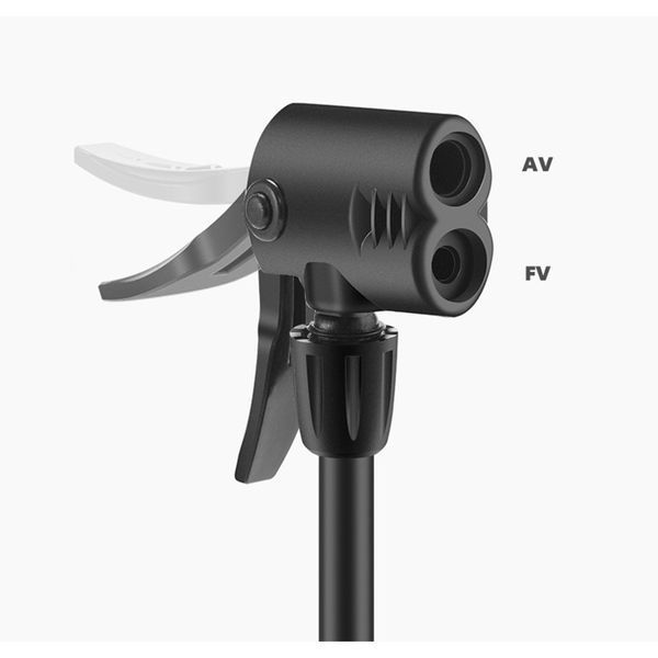Насос / помпа ножной ROCKBROS 4522L 80 PSI / 5,5 бар Красный RB-4522L-4012 фото