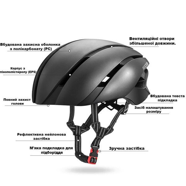 Вело шолом ROCKBROS LK1 (57-62 см) In-Mold Сірий RB-LK-1-3882 фото