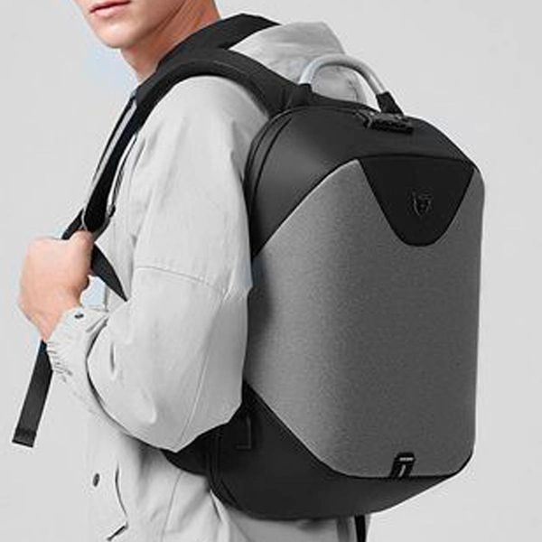Рюкзак міський Arctic Hunter B00208 для ноутбука 15.6" з USB обсяг 24л Світло-сірий AH-B00208-2946 фото