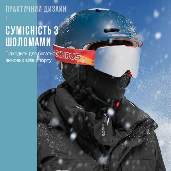 Вітрозахисна спортивна балаклава ROCKBROS LF371 Осінь/Зима Розмір S (46-58см) Чорний  RB-LF371-5616 фото