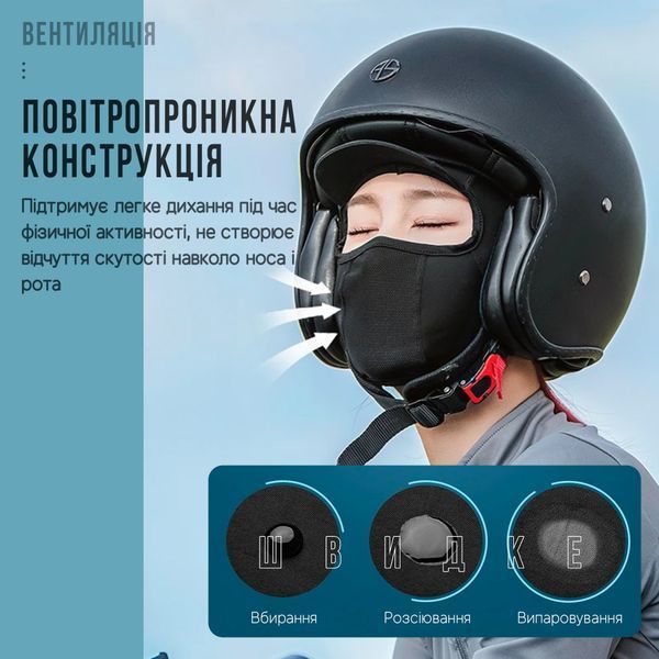 Балаклава ROCKBROS LF530 Літо Чорний RB-LF530-5543 фото