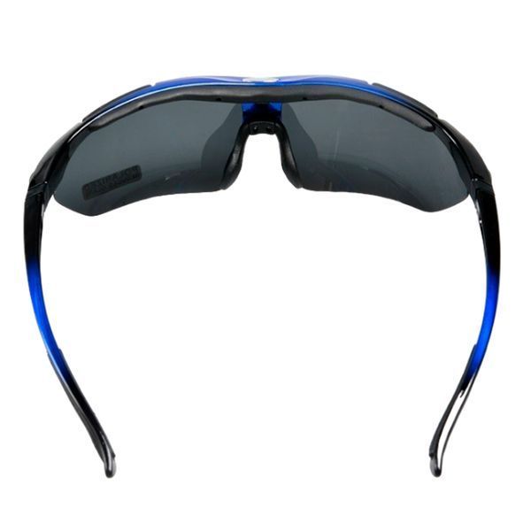 Спортивные очки ROCKBROS Original Polarized с 1 линзой UV400 велосипедные Черный с синим RB-10007L-1360 фото