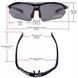 Спортивные очки ROCKBROS Original Polarized с 1 линзой UV400 велосипедные Черный с синим RB-10007L-1360 фото 8