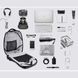 Рюкзак міський Arctic Hunter B00193 з USB для ноутбука 15,6" обсяг 22л. Синій AH-B00193-2951 фото 7