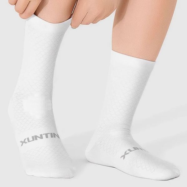 Спортивные велосипедные носки XUNTING S001 Белые XT-S001-7025 фото