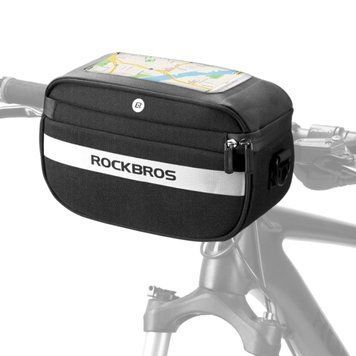 Велосумка на руль велкро для телефона до 6" ROCKBROS B27 Черный RB-B27-2343 фото