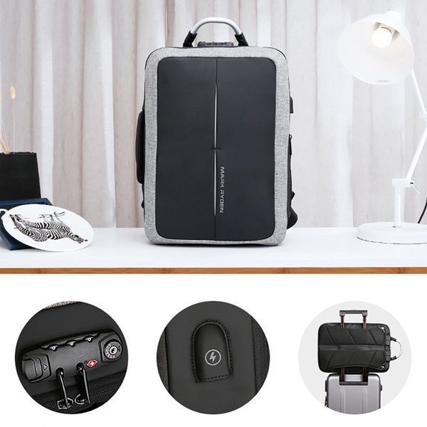 Рюкзак міський Mark Ryden Case MR6832 BK 20л для ноутбука 15,6" Сірий MR6832-17-2233UA фото