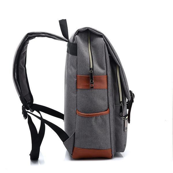 Рюкзак міський Wenjie R020 для ноутбука 14" об'єм 18л. Сірий WJE-R020-1728 фото