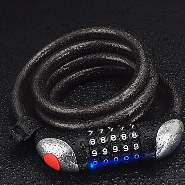 Кодовый замок с подсветкой на велосипед ROCKBROS RKS531-1 Черный кодовый замок с подсветкой RB-RKS531-1-2796 фото