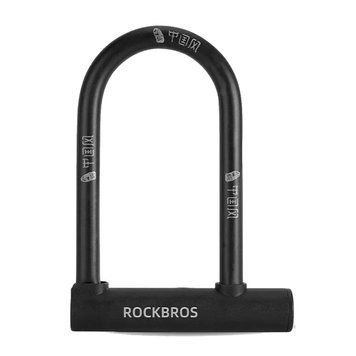 Замок скоба / U-подібний на велосипед на ключ ROCKBROS CP-NGE Чорний RB-CP-NGE-4756 фото