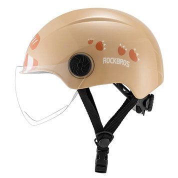 Детский вело шлем с узором ROCKBROS TT1012 (53-58 см) In-Mold Коричневый RB-TT1012-4730 фото