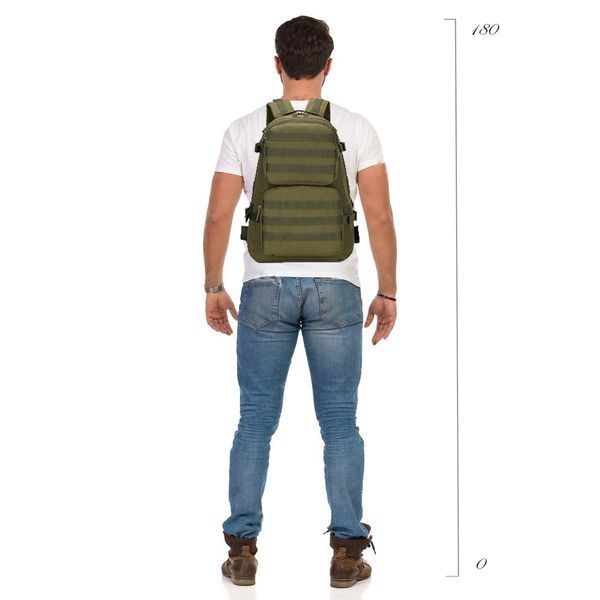 Тактичний рюкзак Armour Tactical 0740L Oxford 600D (з системою MOLLE) 40 літрів Оливковий AT-0740L-1677 фото