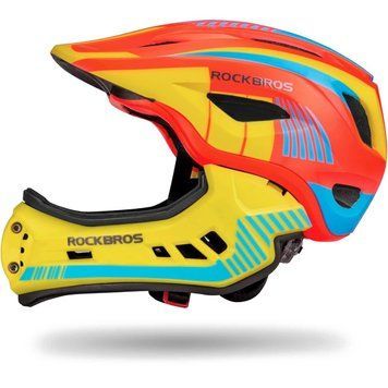 Детский вело шлем ROCKBROS TT32S (48-54 см) In-Mold Оранжевый с желтым RB-TT-32S-3873 фото