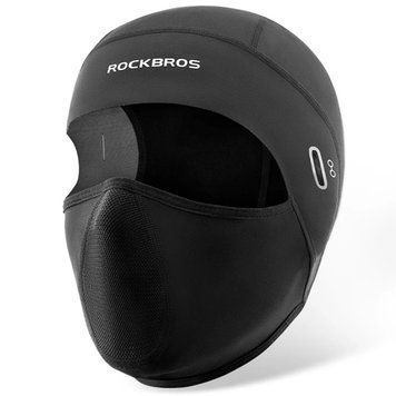 Балаклава зимня маска на лице баф для велосипеда під шолом ROCKBROS LF70670 Чорний RB-LF70670-5599 фото
