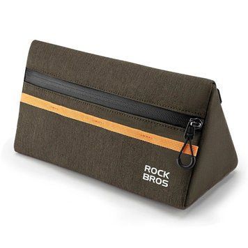Велосипедная сумка на руль рефлективная ROCKBROS W128G Темно-зеленая RB-W128G-6552 фото