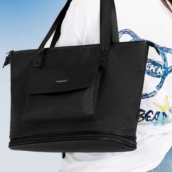 Сумка через плече розширювана Tigernu T-S8395 для ноутбука 15" Чорний TGN-T-S8395-3145 фото