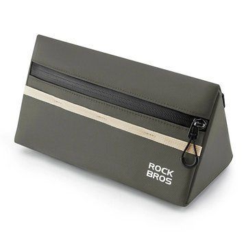 Велосипедная сумка на руль рефлективная ROCKBROS W128G Оливковая RB-W128G-6553 фото