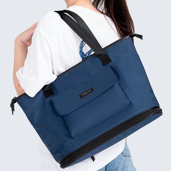 Сумка через плече розширювана Tigernu T-S8395 для ноутбука 15" Синій TGN-T-S8395-3146 фото