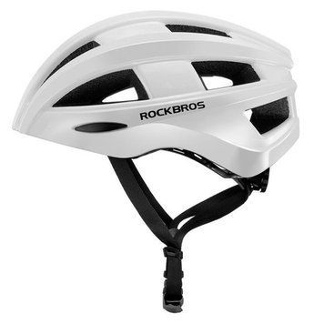 Вело шлем с USB мигалкой ROCKBROS ZK-013 (55-60 см) In-Mold Белый RB-ZK-013-2780 фото