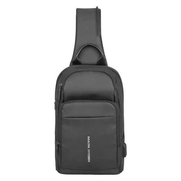 Рюкзак з однією лямкою (крос боді) Mark Ryden MR7618 з USB об'єм 6,5л. Чорний MR7618-00-3060UA фото