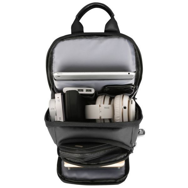 Рюкзак з однією лямкою (крос боді) Mark Ryden MR7618 з USB об'єм 6,5л. Чорний MR7618-00-3060UA фото