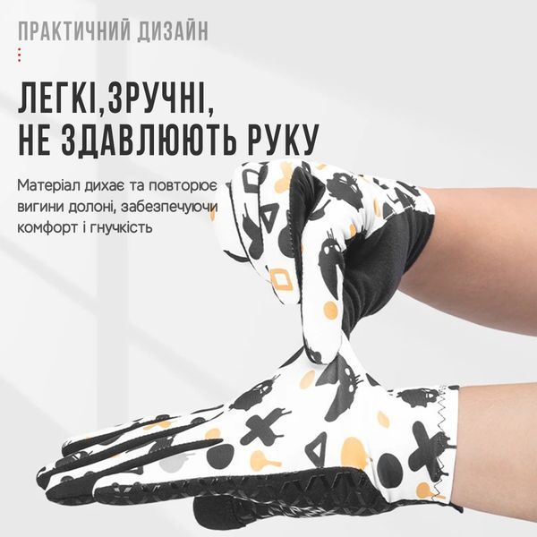 Рукавички повнопалі для тренувань ROCKBROS S360-1 Білий Розмір XL RB-S360-1-6057 фото