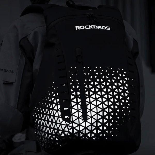 Вело рюкзак светообликовательный для шлема ROCKBROS H36 Черный RB-H36-5280 фото