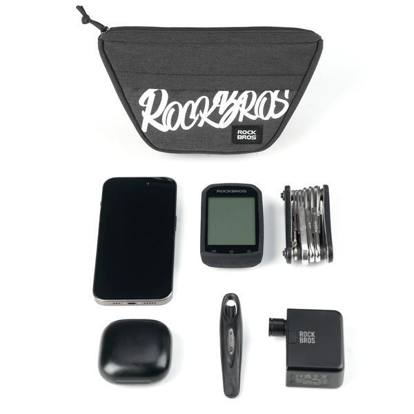Велосипедна сумка на кермо велкро ROCKBROS G011 Чорна RB-G011-7148 фото