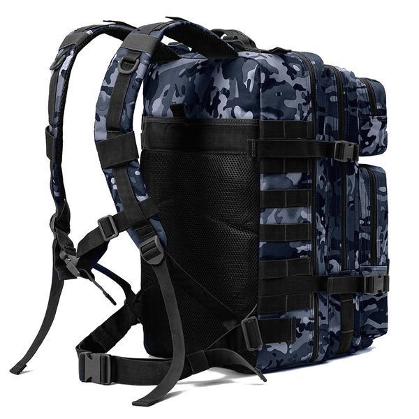 Тактичний рюкзак Armour Tactical B1145 Oxford 900D (з системою MOLLE) 45 л Синій мультикам AT-B1145-3017 фото