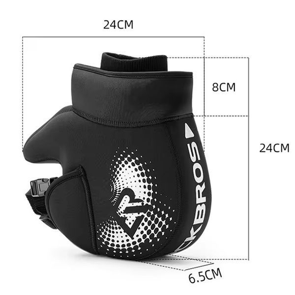 Утеплювач на кермо для мотоциклів ROCKBROS D100B Чорний RB-D100B-5488 фото