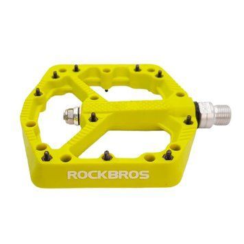 Платформні нейлонові педалі ROCKBROS 2021-12A на промислових підшипниках Жовті RB-2021-12A-4005 фото