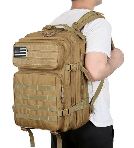 Тактичний рюкзак Armour Tactical B1145 Oxford 900D (з системою MOLLE) 45 л Койот AT-B1145-2528 фото