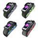Велосипедна сумка на раму велкро світловідблискувальна ROCKBROS 021-1G Чорний з зеленим RB-021-1-3849 фото 4