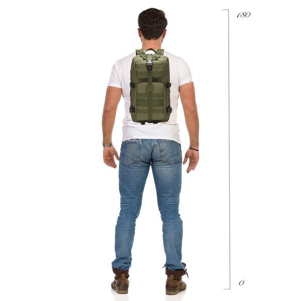 Тактичний рюкзак Armour Tactical М25 Oxford 600D (з системою MOLLE) 25 літрів Оливковий AT-M25-1630 фото