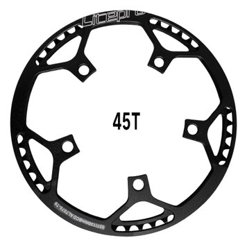 Велосипедна зірка з захистом (рокрінгом) Litepro Chainring with Guard 130 BCD 45т Чорний LT-PRO-CR3800UA фото