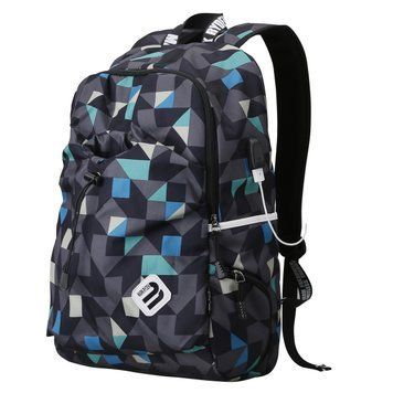 Рюкзак городской Mark Ryden MR6008 CD 24 blue cube для ноутбука 15,6" с USB объем 25 л. Серо-синий MR6008CD-24-2228UA фото
