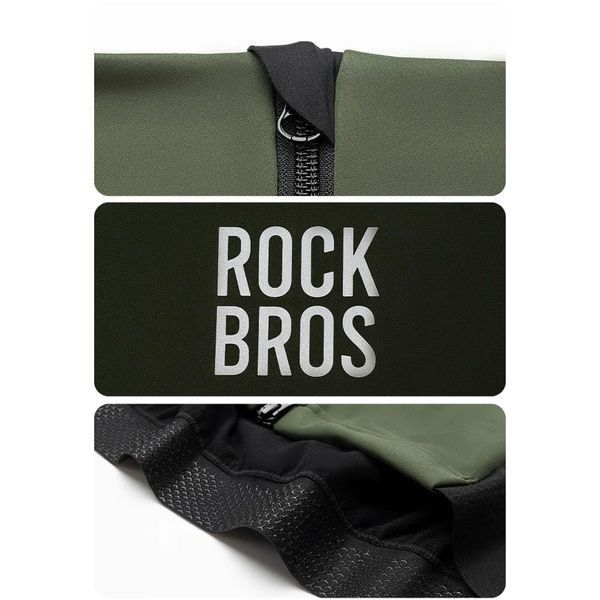 Джерсі осіння зимова футболка з довгим рукавом спортивний одяг ROCKBROS J1560 Розмір M Чорний RB-J1560-6463 фото