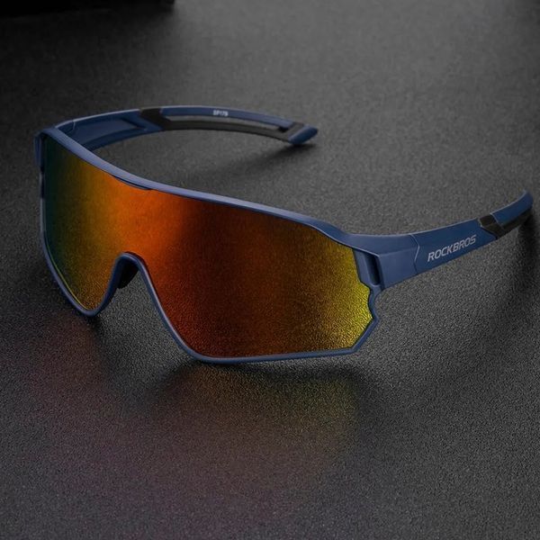 Очки спортивные поляризованные с UV защитой ROCKBROS SP179 Черные с синим RB-SP179-4719 фото
