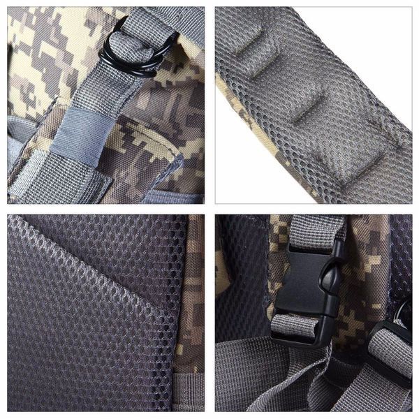 Тактичний рюкзак Armour Tactical М25 Oxford 600D (з системою MOLLE) 25 літрів Сірий Піксель AT-M25-1632 фото