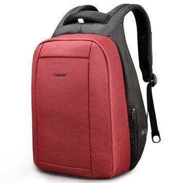 Рюкзак городской антивор Tigernu T-B3599 для ноутбука 15.6" с USB объем 20л Красный TGN-T-B3599-1849 фото
