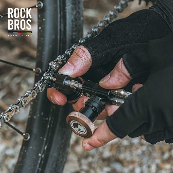 Багатофункціональний інструмент у вигляді баренди для велосипеда ROCKBROS VK-KC10 Чорний RB-VK-KC10-5278 фото