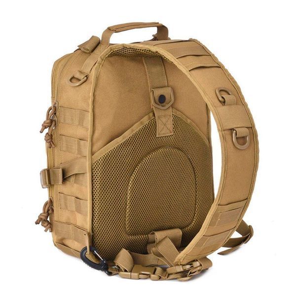 Тактический военный рюкзак-сумка с одной лямкой Armour Tactical М4 Oxford 600D (с системой MOLLE) 20 литров Зеленый Пиксель AT-M4BG-4063 фото