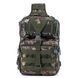 Тактический военный рюкзак-сумка с одной лямкой Armour Tactical М4 Oxford 600D (с системой MOLLE) 20 литров Зеленый Пиксель AT-M4BG-4063 фото 2