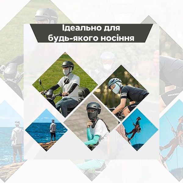 "Дихаюча" балаклава / маска на лице / баф ROCKBROS LF8111 Чорний RB-LF8111-1-3913 фото