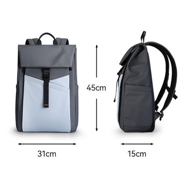 Міський рюкзак Mark Ryden MR7802 для ноутбука 15,6" 20 л Сірий з блакитним MR7802-L1-4596UA фото