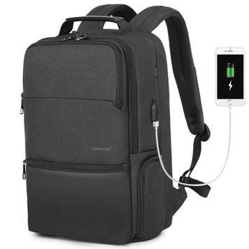 Рюкзак міський Tigernu T-B3905 для ноутбука 15.6" з USB об'єм 25л. Чорний TGN-T-B3905-1806 фото