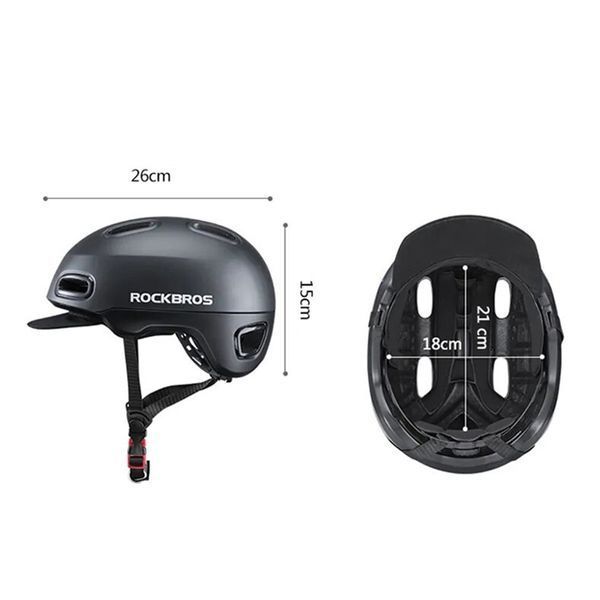 Вело шолом ROCKBROS WT-09 (57-62 см) In-Mold Чорний RB-WT-09-3870 фото