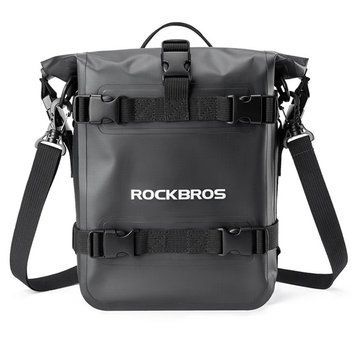 Мото сумка на бок сиденья мотоцикла расширяемая универсальная ROCKBROS SL4010 Черная RB-SL4010-7094 фото