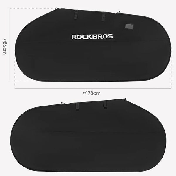 Сумка чохол для перенесення велосипедів 26" 27.5" 700C  переносна ROCKBROS D1678 Чорна RB-D1678-6570 фото