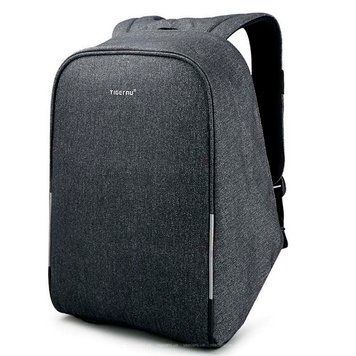 Рюкзак городской антивор Tigernu T-B3213HC для ноутбука 15.6" с USB объем 20л. Серый TGN-T-B3213HC-1769 фото